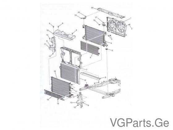 კონდენციონერის რადიატორი